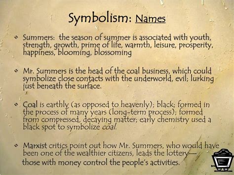 symbolism in the lottery|the lottery character names.